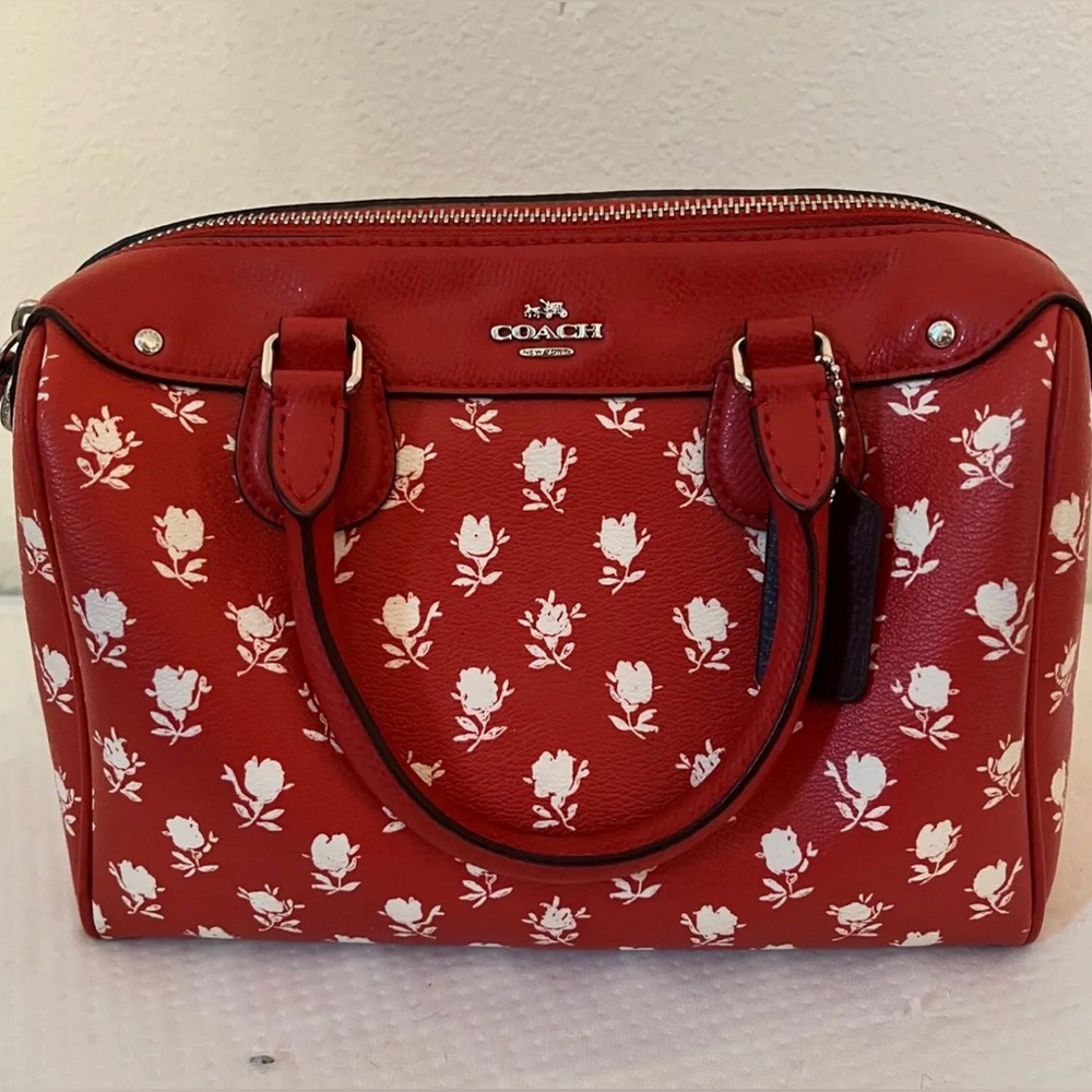 COACH MINI BENNETT SATCHEL IN BADLANDS FLORAL PRINT COATED CANVAS